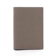 Pre-owned Leather wallets Hermès Vintage , Gray , Dames