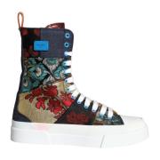 Multicolor Patchwork High Top Sneakers Dolce & Gabbana , Multicolor , ...