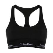 Zwarte Sporttop voor Vrouwen Calvin Klein , Black , Dames