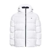 Korte donsjas met afneembare capuchon Tommy Hilfiger , White , Heren