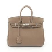 Pre-owned Leather handbags Hermès Vintage , Brown , Dames