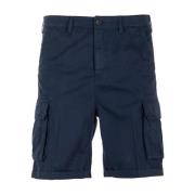 Blauwe Cargo Bermuda Shorts 40Weft , Blue , Heren