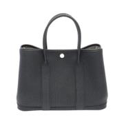 Pre-owned Leather handbags Hermès Vintage , Black , Dames