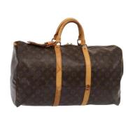 Pre-owned Canvas travel-bags Louis Vuitton Vintage , Brown , Dames