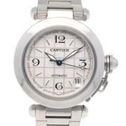 Pre-owned Stainless Steel watches Cartier Vintage , Gray , Dames