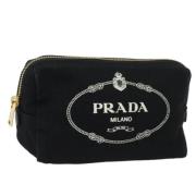 Pre-owned Canvas pouches Prada Vintage , Black , Dames