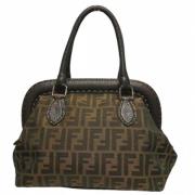 Pre-owned Canvas handbags Fendi Vintage , Brown , Dames