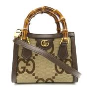 Pre-owned Canvas gucci-bags Gucci Vintage , Brown , Dames