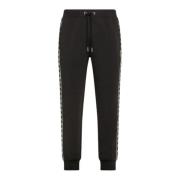 Zwarte Fleece Tech Broek Sun68 , Black , Heren