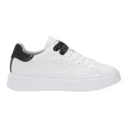 Witte Leren Platte Schoenen Sun68 , White , Dames