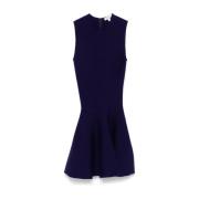 Paarse Geribbelde Gebreide Jurk Alaïa , Purple , Dames