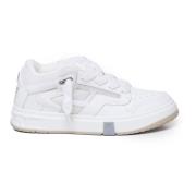 Witte Leren Sneakers met Dikke Veters Represent , White , Heren