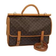 Pre-owned Canvas louis-vuitton-bags Louis Vuitton Vintage , Brown , Da...