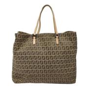 Pre-owned Canvas fendi-bags Fendi Vintage , Beige , Dames