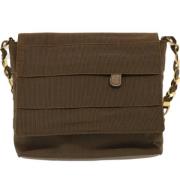 Pre-owned Canvas crossbody-bags Salvatore Ferragamo Pre-owned , Brown ...