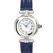 Pre-owned Silver watches Cartier Vintage , White , Dames