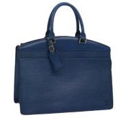 Pre-owned Leather handbags Louis Vuitton Vintage , Blue , Dames