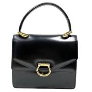 Pre-owned Leather handbags Celine Vintage , Black , Dames