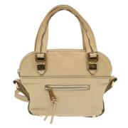 Pre-owned Leather handbags Chloé Pre-owned , Beige , Dames