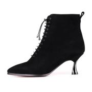 Stiletto Classic Enkellaarzen - Zwart Cesare Gaspari , Black , Dames