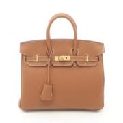 Pre-owned Leather handbags Hermès Vintage , Brown , Dames