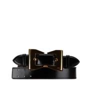 Pre-owned Leather belts Gucci Vintage , Black , Dames