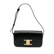 Pre-owned Leather celine-bags Celine Vintage , Black , Dames