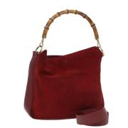 Pre-owned Suede handbags Gucci Vintage , Red , Dames