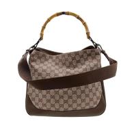 Pre-owned Canvas gucci-bags Gucci Vintage , Brown , Dames