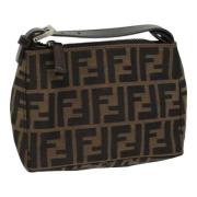 Pre-owned Canvas handbags Fendi Vintage , Brown , Dames