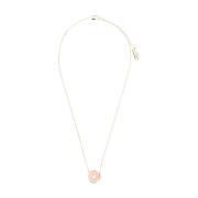 Medaillon Hanger Ketting met Kristalsteen Marc Jacobs , Beige , Dames