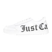 Witte Sneakers met Logoprint Just Cavalli , White , Heren