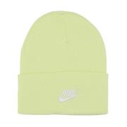 Luminous Green/White Beanie Hat Nike , Green , Heren