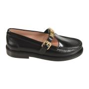 Platte schoenen voor vrouwen Moschino , Black , Dames