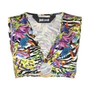 Sleeveless Tops Just Cavalli , Multicolor , Dames