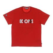 Rood Logo Tee Heren T-Shirt Octopus , Red , Heren