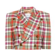 Geruite Cut Off Blazer Multicolor Vivienne Westwood , Multicolor , Dam...