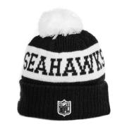 NFL Sport Gebreide Pom Pom Hoed New Era , Black , Heren