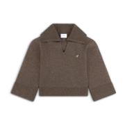 Clio Cropped Sweater Axel Arigato , Brown , Dames