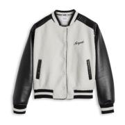 Saul Varsity Jacket Axel Arigato , White , Dames