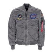 Nasa Battlewash Bomberjack Alpha Industries , Gray , Heren