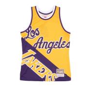 NBA Big Face Tank Top Geel Mitchell & Ness , Yellow , Heren