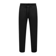 Pique Jersey Broek in Zwart Only & Sons , Black , Heren