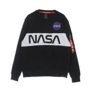 Nasa Crewneck Sweatshirt Blauw Alpha Industries , Blue , Heren