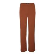 Slim Straight Pant in Fired Brick Vero Moda , Red , Dames