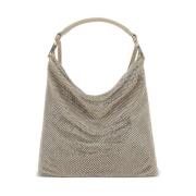 Schoudertas met Strass Poeder Benedetta Bruzziches , Beige , Dames