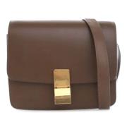 Pre-owned Leather shoulder-bags Celine Vintage , Brown , Dames