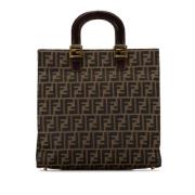 Pre-owned Leather totes Fendi Vintage , Brown , Dames