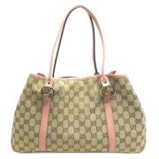 Pre-owned Canvas gucci-bags Gucci Vintage , Beige , Dames