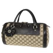 Pre-owned Canvas handbags Gucci Vintage , Brown , Dames